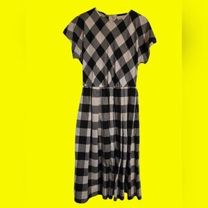 Vintage | Black & White Checkered Dress